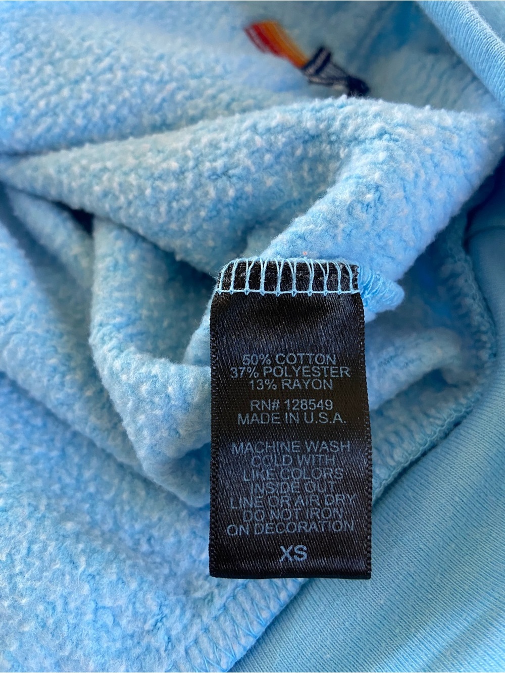 AVIATOR NATION Logo Hoodie in Light Blue 🌈 Unisex XS - Picture 7 of 17